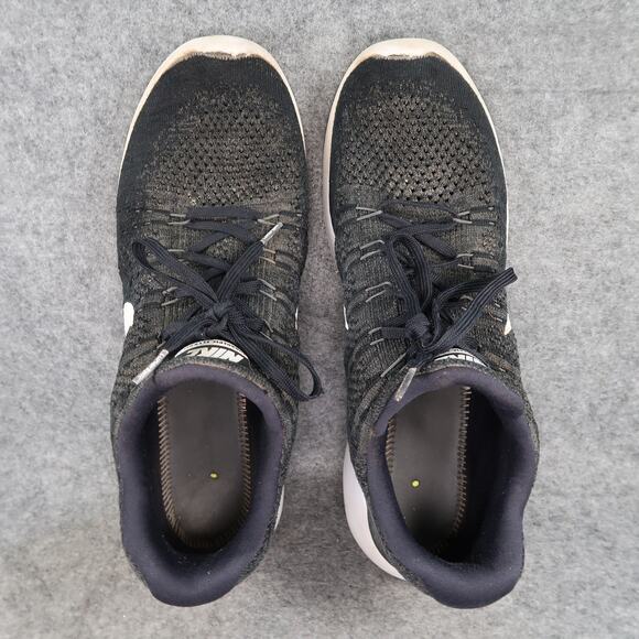 Nike Shoes Mens 7 Lunarepic Flyknit 2 Athletic Trainer Running Sneaker Black - Picture 7 of 12
